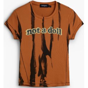 BEDRUKT T-SHIRT MET BOODSCHAP