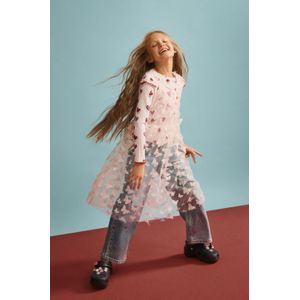 Jurk met vlinderapplicaties