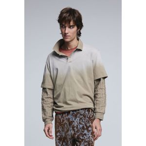 Poloshirt met dubbele lange mouwen