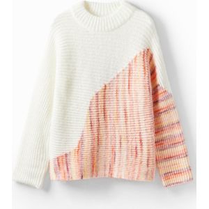 Trui - Asymmetrisch Ontwerp - Oversized - Lange Mouwen - Gemêleerd