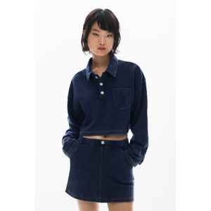 Polosweater met knopen