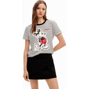 Gestreept T-shirt met Mickey Mouse