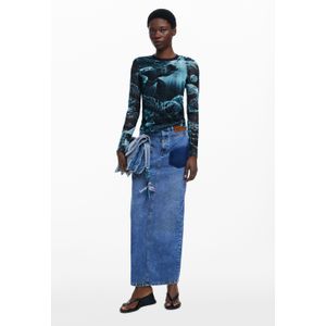 Lange denimrok Botter