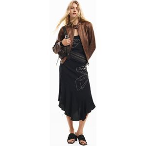 Midijurk met bloemenprint