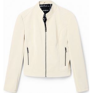 Desigual - LAS VEGAS - Leren Jas - Wit - Dames