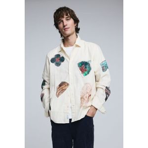 Patchwork mozaïek overhemd