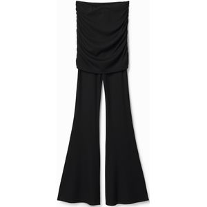 Flared broek met rok
