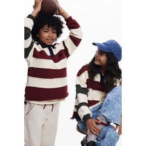 POLO MET STREPEN EN LANGE MOUWEN