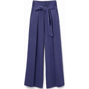 Gebreide Wide leg broek