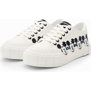 Sneakers met plateauzool en Mickey Mouse