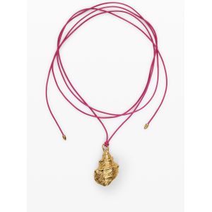 Hanger koord schelp bad goud Zalio