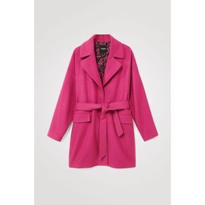 Wollen driekwartjas met ceintuur