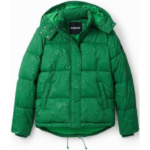 Gewatteerd jack met textuur