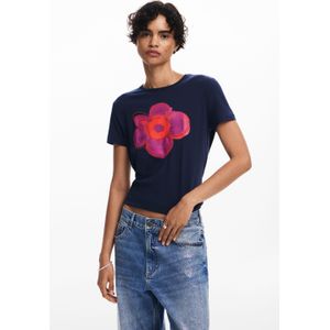 T-shirt met bloemenillustratie