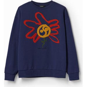 Sweatshirt met bloem en maan
