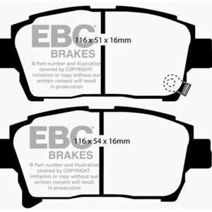 EBC 03-07 Scion XA 1.5 Yellowstuff Front Brake Pads - DP41459R