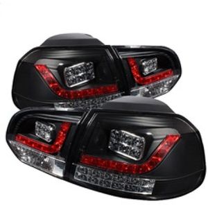 Spyder Volkswagen Golf/GTI 10-13 LED Tail Lights Black ALT-YD-VG10-LED-BK - 5008176
