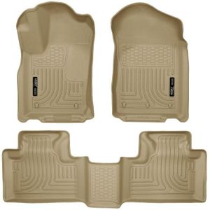 Husky Liners 11-13 Dodge Durango / 11-13 Jeep Grand Cherokee WeatherBeater Combo Tan Floor Liners - 99053