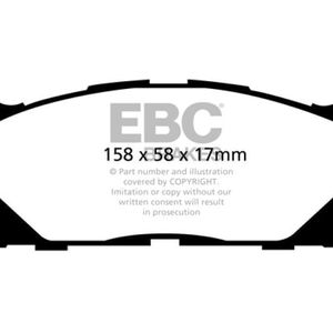 EBC 13+ Lexus ES300h 2.5 Hybrid Redstuff Front Brake Pads - DP31790C