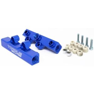 Torque Solution Top Feed Fuel Rails: 02-14 Subaru WRX / 07-18 STI - Blue - TS-SU-400BU.2