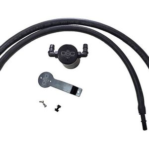 J&L 2020-2024 Ford Explorer 2.3L EcoBoost Driver Side Oil Separator 3.0 - Black Anodized - 3055D-B