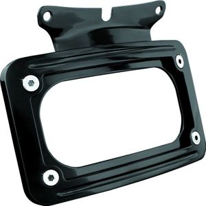 Kuryakyn Curved License Plate Mount Black - 3149