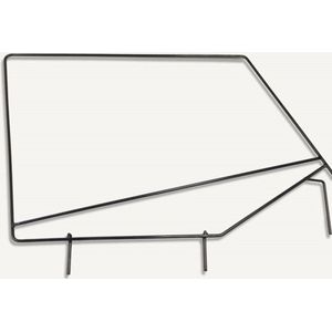 Rampage 1987-1995 Jeep Wrangler(YJ) Window Frame Only - Black - 89699