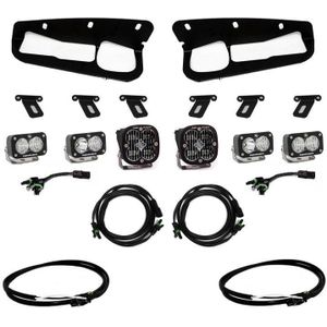 Baja Designs 2021+ Ford Bronco Clear SAE Fog Pocket Kit w/Upfitter - 447761UP