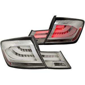 ANZO 2013-2015 Honda Civic (excludes hybrid) LED Taillights Chrome - 321325