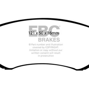 EBC 89-94 Nissan Skyline (R32) 1.8 Yellowstuff Front Brake Pads - DP41279R