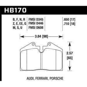 Hawk 91-96 Porsche 911 HPS 5.0 Performance Street Rear Brake Pads - KHB170B.650