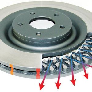 DBA 02-07 Subaru WRX STi 10 Stud Hole Rear Drilled & Slotted Street Series Rotor - 655X-10