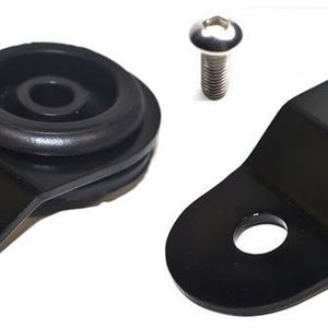 Torque Solution Radiator Mount Combo with Inserts (Black) : Mitsubishi Evolution 7/8/9 - TS-EV-009IC