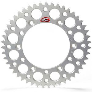 Renthal 08-14 Kawasaki KFX 450R Rear Grooved Sprocket - Silver 520-36P Teeth - 223A-520-36GESI