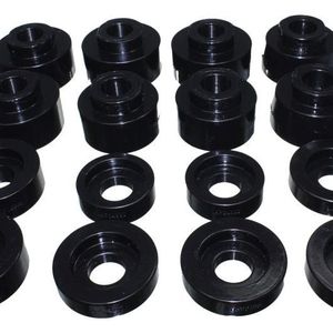 Energy Suspension 08-16 Ford F-250/F-350/F-450/F-550 Super Duty Crew Cab Black Body Mount Set - 4.4124G