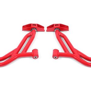 BMR Suspension 05-14 Ford Mustang Lower A-Arms - Red - Non-Adjustable - AA750R