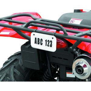 Quadboss ATV License Plate Kit - White - 211907