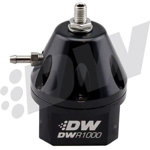 DeatschWerks DWR1000 Adjustable Fuel Pressure Regulator - Black - 6-1000-FRB