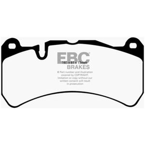 EBC 07-08 Ferrari 430 Scuderia 4.3 Yellowstuff Front Brake Pads - DP41591R