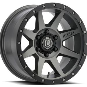 ICON Rebound 17x8.5 6x5.5 0mm Offset 4.75in BS 106.1mm Bore Titanium Wheel - 1817858347TT