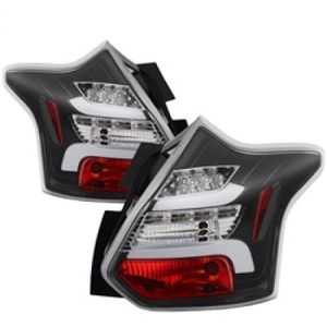 Spyder 12-14 Ford Focus 5DR LED Tail Lights - Black (ALT-YD-FF12-LED-BK) - 5085139