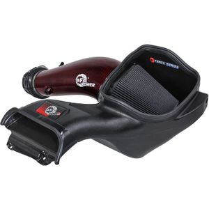 aFe 23-24 Ford F150 Raptor R Supercharged Red Carbon Track Series Air Intake w/ P5R Filter (MOQ 24) - 57-10030KR