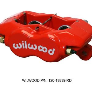 Wilwood Caliper-Forged DynaliteI-Red 1.38in Pistons .81in Disc - 120-13839-RD