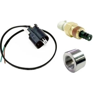 Torque Solution Fast Response SD IAT Sensor Kit GM Style IAT Sensor w/ Pigtail & Stainless Weld Bung - TS-ES-IAT-GMPS
