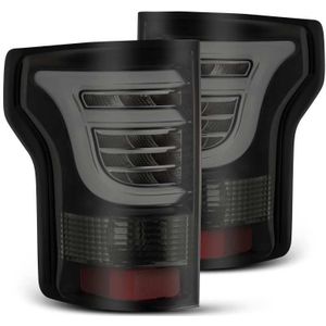 AlphaRex 15-17 Ford F-150 (Excl Models w/Blind Spot Sensor) PRO-Series LED Tail Lights Jet Black - 652010