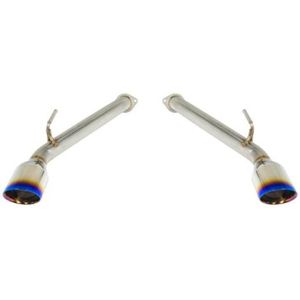 Remark 2017+ Infiniti Q60 Axle Back Exhaust w/Burnt Stainless Double Wall Tip - RO-TTQ6-D