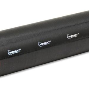 Vibrant 4 Ply Reinforced Silicone Straight Hose Coupling - 3.5in I.D. x 12in long (BLACK) - 27171