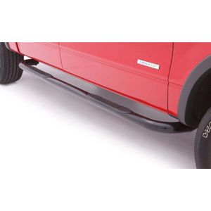 Lund 07-17 Chevy Silverado 1500 Ext. Cab 3in. Round Bent Steel Nerf Bars - Black - 23077548