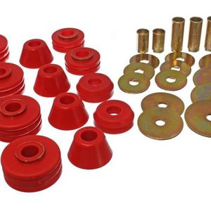 Energy Suspension 73-80 GM 1/2 Ton C-10/C1500 Pick Up 2WD Red Body (Cab) Mount Set - 3.4109R