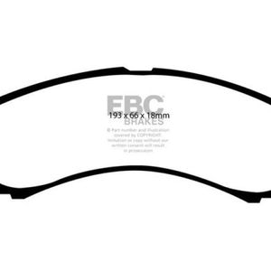 EBC 00-02 Ford Excursion 5.4 2WD Extra Duty Front Brake Pads - ED91308